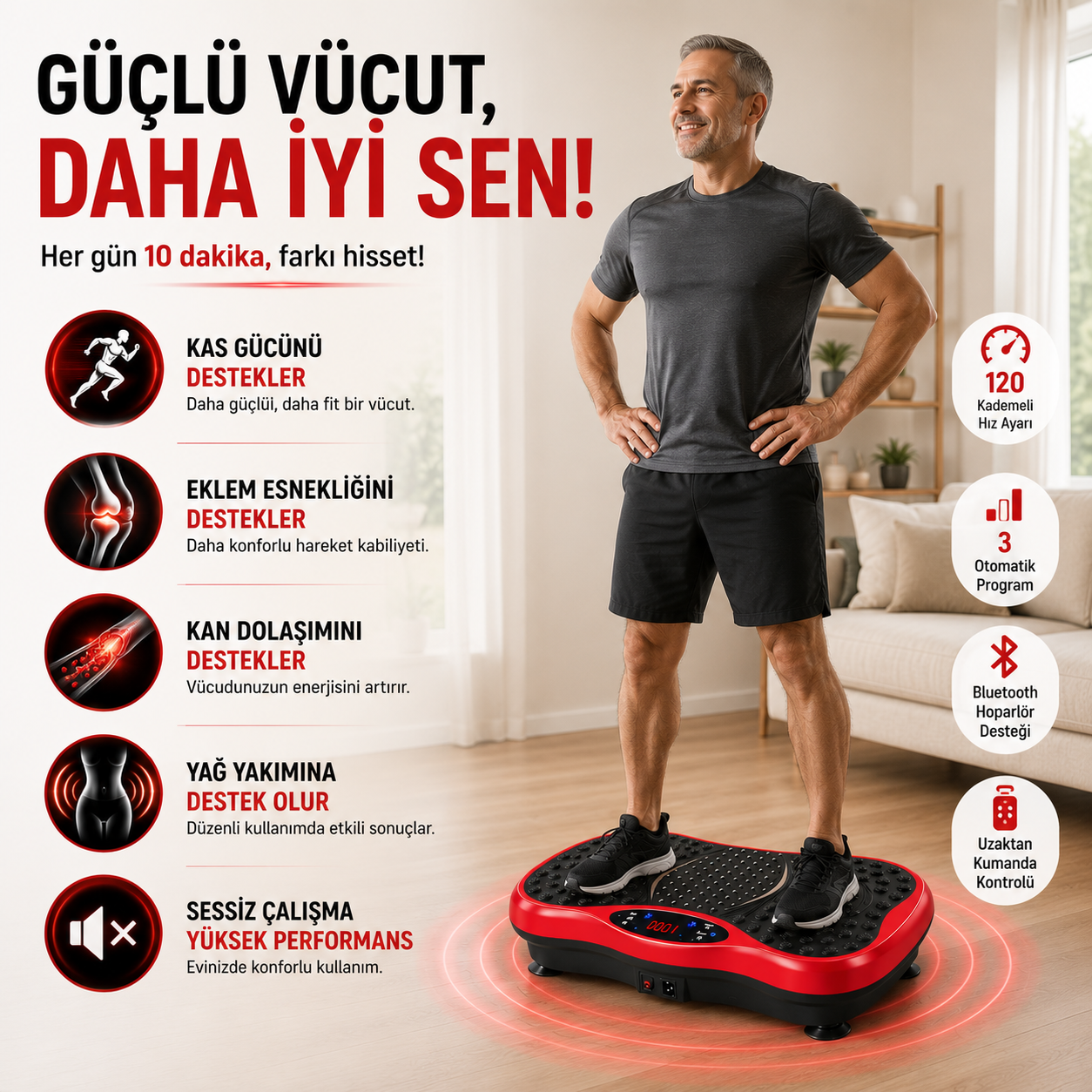 Titretişimli Fitness ve Egzersiz Aleti