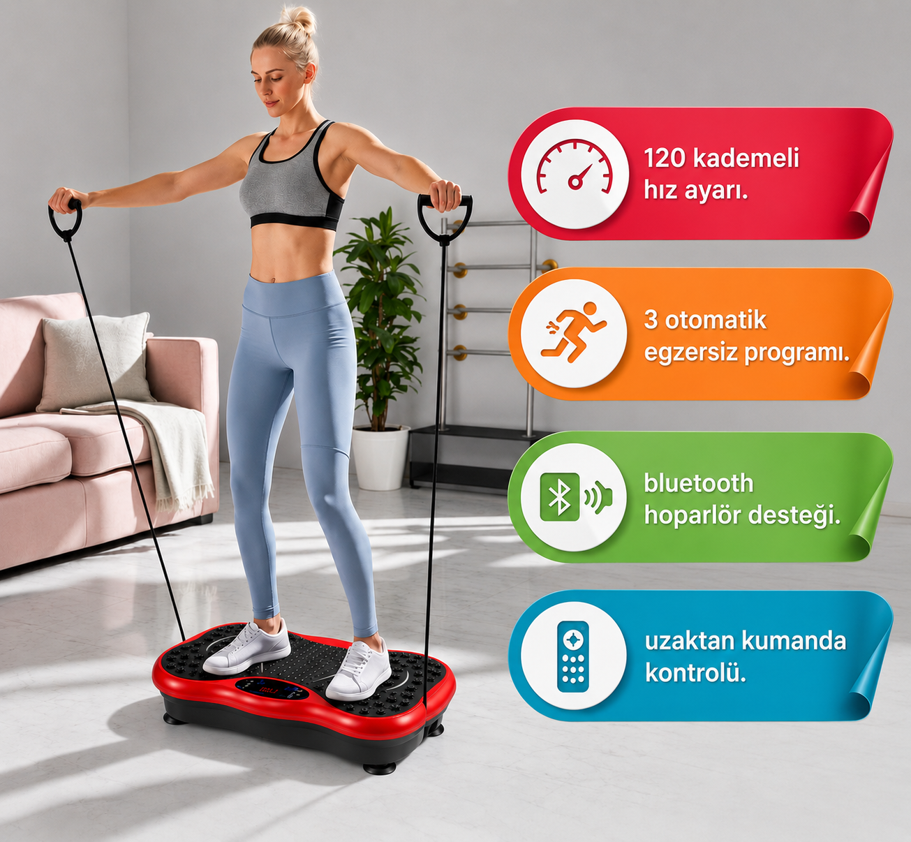Titretişimli Fitness ve Egzersiz Aleti